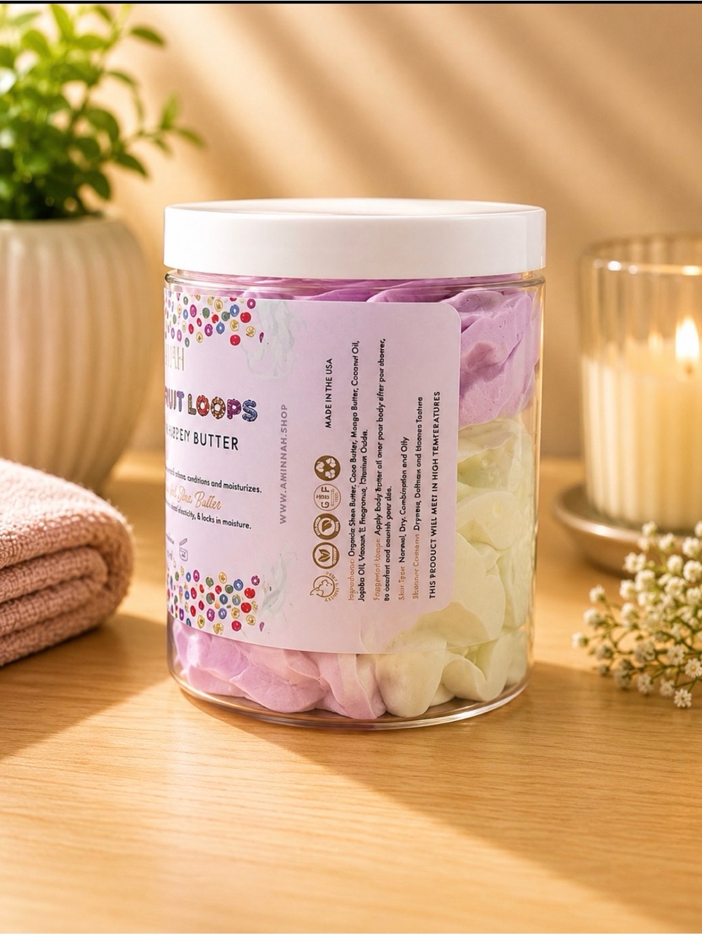 AMINNAH (NWT) Fruit Loops Sugar Scrub & Whipped Body Butter - Picture 2 of 3